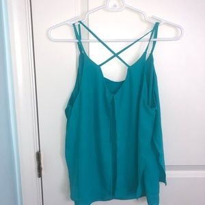 The Limited Strappy Teal Top- Medium